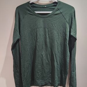 Forest Green Long Sleeve Lululemon Swiftly Top